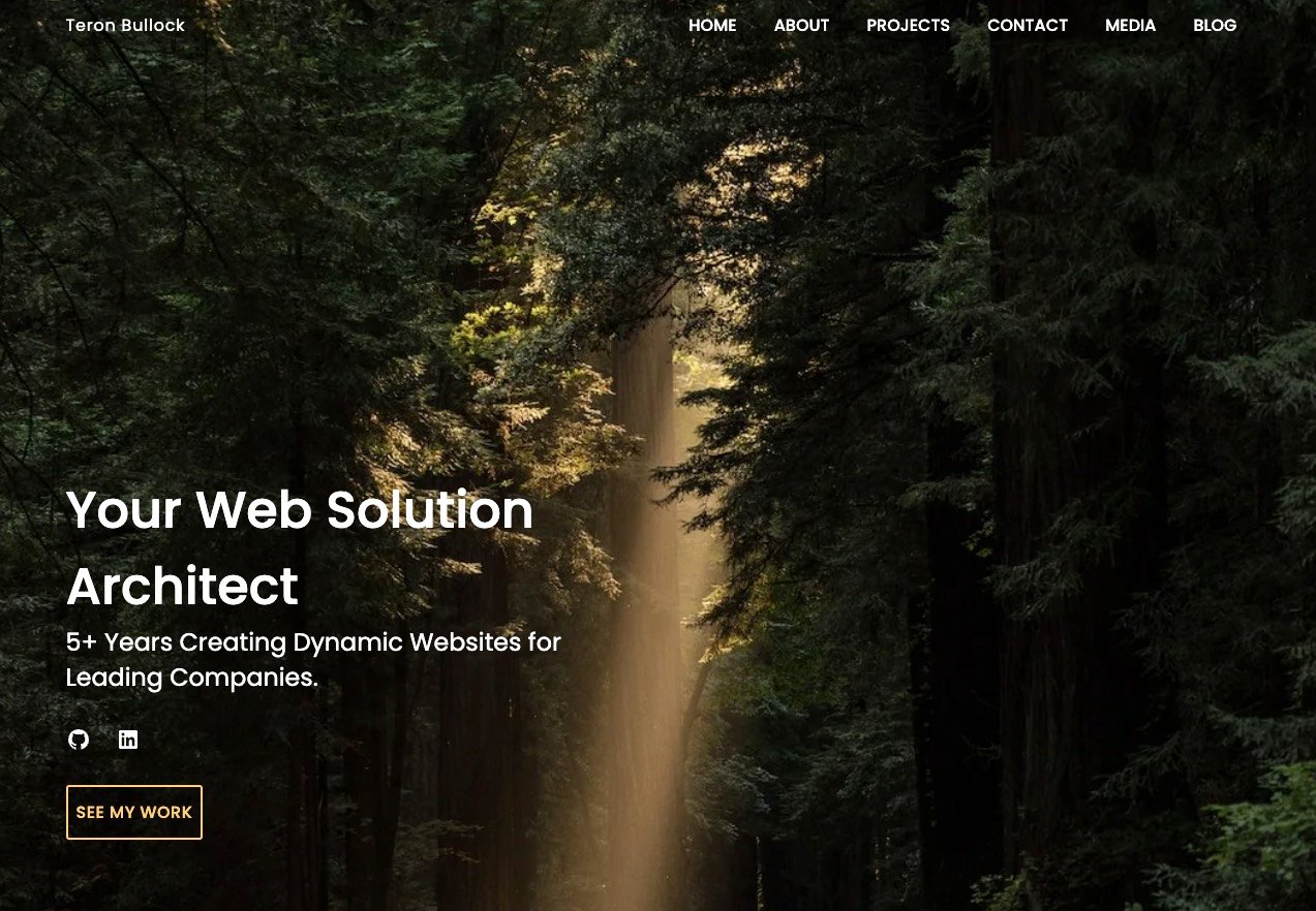 portfolio homepage